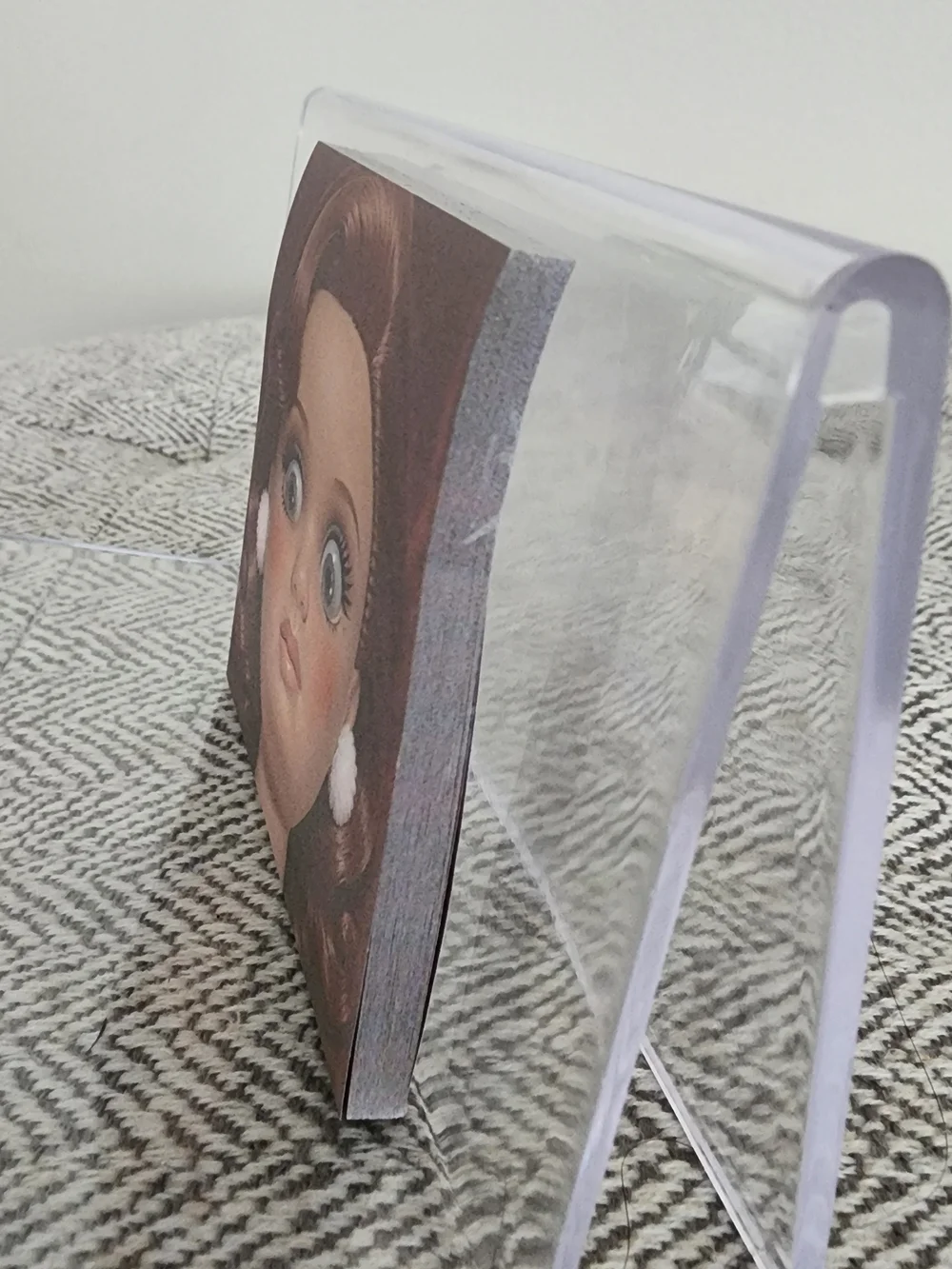 Viral Barbie Meme Face Post-it Sticky Notes, Light Brunette